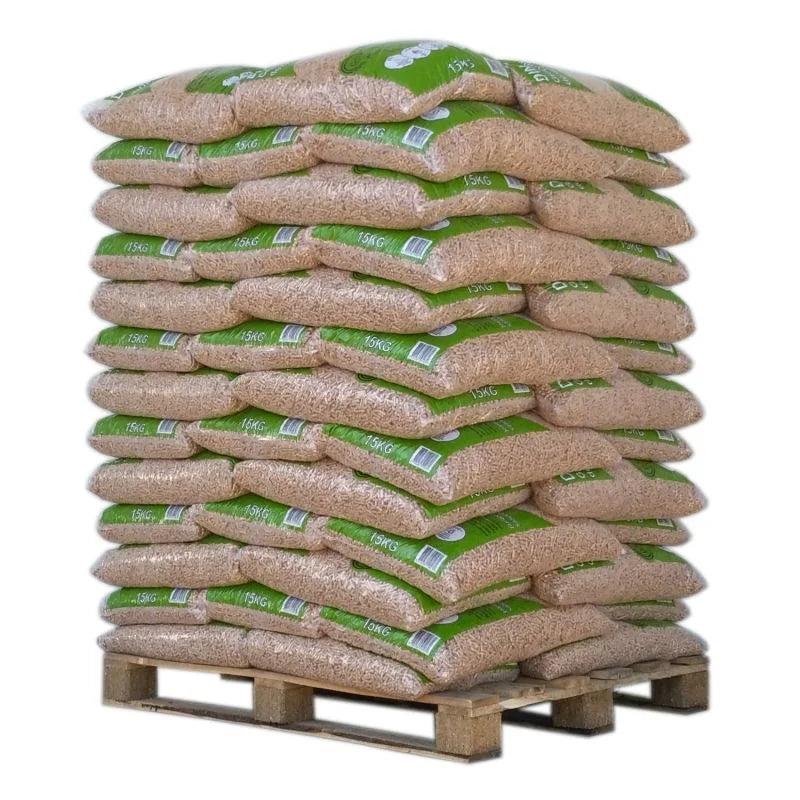 Holzpellets "Din Pellets" 975 kg – 65 x 15 kg Palette