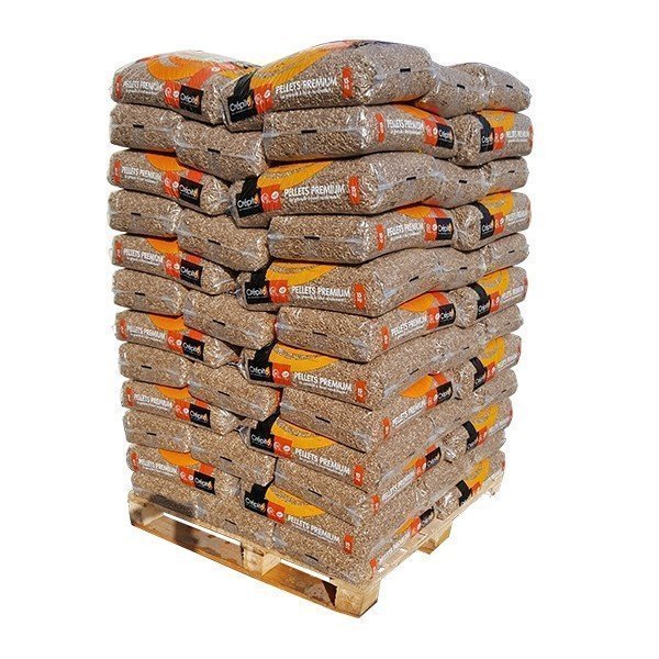 Holzpellets "Crépito" 540 kg – 36 x 15 kg Palette